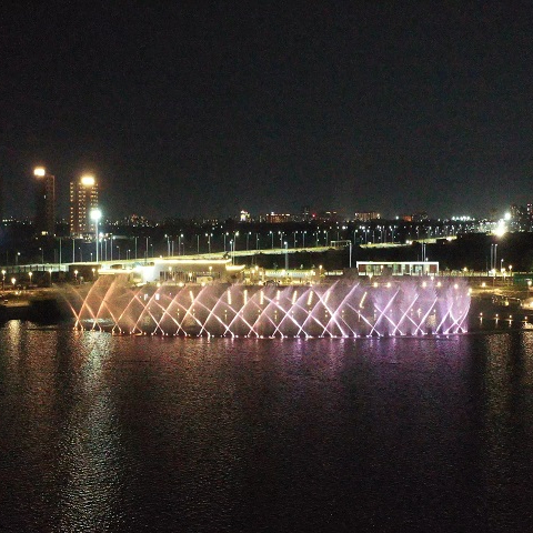 Light Show at Atal Sarovar in Rajkot